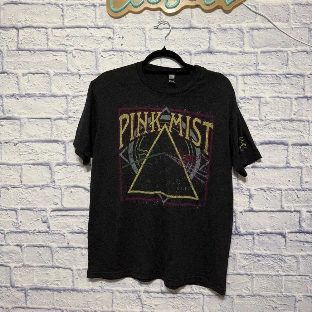 Men's Pink Mist Tee - Vintage Black (grey) size L grunt style